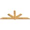 Ekena Millwork Kennewick Rough Sawn Timber Gable Bracket, Western Red Cedar, 96"W x 40"H x 2"D x 6"F, 10/12 Pitch GBW096X40X0206KEN00RWR - alternate 2